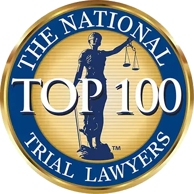 The National Trial Lawyers Top 100 badge from the original site